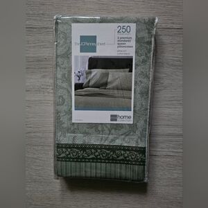 JCPenney Home Collection “Sage Scroll” 250 thread count pillowcases